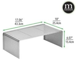 MDesign Large Metal Platform Riser Shelf For Laptop Computer, TV Monitor