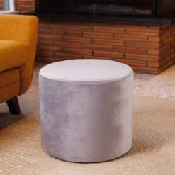 19" Round Pouf Ottoman - WOVENBYRD -Home Decoration Store GUEST adee92a8 7fa7 4232 862f a76ce45345c2