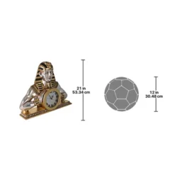 Design Toscano Temple Of Heliopolis: Egyptian Mantel Clock Statue -Home Decoration Store GUEST ae45b47d bb64 4919 802c c5b55fc0f2db