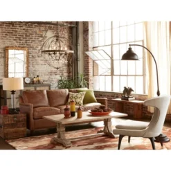 Franklin Iron Works Wyatt II Industrial Rustic Farmhouse Arc Floor Lamp 66" Tall Dark Bronze Brown Metal For Living Room Reading Bedroom Office House -Home Decoration Store GUEST b0298c20 1656 46af 8128 a30555ea4d86