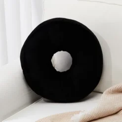 Cheer Collection 16" Round Donut Shaped Throw Pillow -Home Decoration Store GUEST b045eeda ce93 4e84 b9fc 617510b1737a