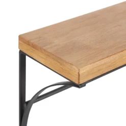 24" X 9" Ozias Shelf With Hooks Rustic Brown/Black - Kate & Laurel All Things Decor -Home Decoration Store GUEST b0cf4b7e f381 46a5 91e3 450a8b24d1e0