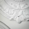 Sullivans Brushed White Wall Medallions Set Of 2, 39"H & 25"H White