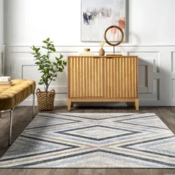NuLOOM Akari Transitional Diamond Machine Washable Area Rug -Home Decoration Store GUEST b3999151 98a8 448f b1e8 536b4a8238c0