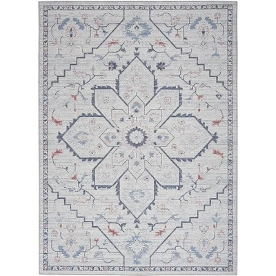 Nicole Curtis Machine Washable Series 1 Farmhouse Medallion Indoor Rug 11 Nicole Curtis Machine Washable Series 1 Farmhouse Medallion Indoor Rug - Image 9