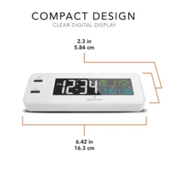 Marathon Hotel Collection LED Colour Display Fast Dual USB Charging Alarm Clock -Home Decoration Store GUEST b4cd25d8 5d5a 4e5d 98a6 561f489772d8