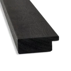 42" X 31" Non-Beveled Rustic Plank Espresso Narrow Wall Mirror - Amanti Art