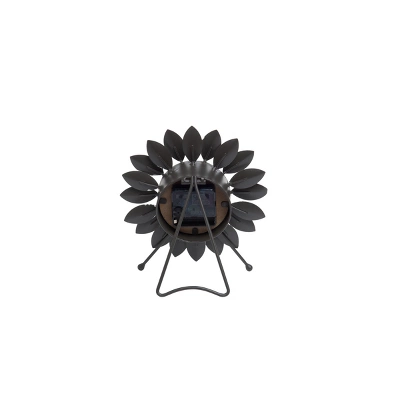 Distressed White Metal Flower Battery Operated Table Clock - Foreside Home & Garden 4 Distressed White Metal Flower Battery Operated Table Clock - Foreside Home & Garden - Image 2