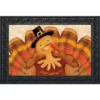 Thanksgiving Turkey Doormat Pilgrim Hat Indoor / Outdoor 30" X 18" Briarwood Lane