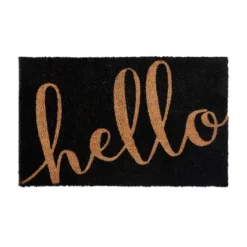 Flash Furniture Harbold 18" X 30" Indoor/Outdoor Coir Doormat With Hello Message And Non-Slip Backing -Home Decoration Store GUEST b7e125e9 b06e 4a08 8bd2 2337f576556b