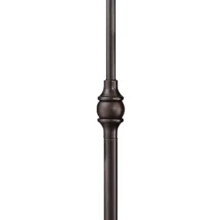 Franklin Iron Works Wyatt II Industrial Rustic Farmhouse Arc Floor Lamp 66" Tall Dark Bronze Brown Metal For Living Room Reading Bedroom Office House -Home Decoration Store GUEST b906fce8 2e3d 40a4 b7ca 981944e8ee0e