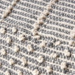 Brinket Large Contemporary Faux Yarn Pouf Ottoman Ivory/Gray - Christopher Knight Home -Home Decoration Store GUEST b94480c1 52ec 476c a996 4bdfb86f07c5