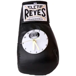 Cleto Reyes 10 Oz Authentic Pro Fight Leather Clock Glove - Black