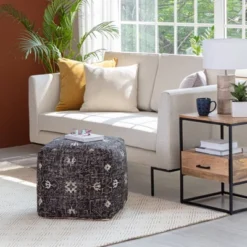 Tamarindo Pouf Black/White - Anji Mountain -Home Decoration Store GUEST b9c454a8 ae99 4c65 b531 586eba1edb40