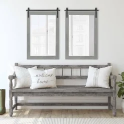 24" X 38" Cates Rectangle Wall Mirror Gray - Kate & Laurel All Things Decor -Home Decoration Store GUEST bb00b279 3e88 44e9 8f89 75677ee2b29c