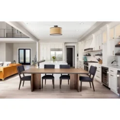 Harvest Flush Mount Black - Adesso