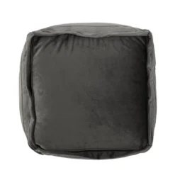 Caney Modern Velveteen Cube Pouf - Christopher Knight Home -Home Decoration Store GUEST bdc73e7a 10c1 4f10 8c12 8b13cc9389cb