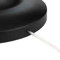 Possini Euro Design Roxie Modern Floor Lamp Standing 65 1/2" Tall Brass Black Metal Sheer Linen Double Drum Shade For Living Room Bedroom Office House -Home Decoration Store GUEST be59ff96 21fe 48b2 a934 3b61a1eb6bb7