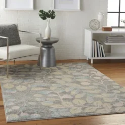 Nourison Tranquil Botanical Vine And Bloom Indoor Area Rug -Home Decoration Store GUEST c14a8327 d28e 4104 bba3 fd8eb3a42a6a