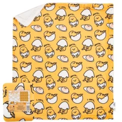 The Northwest Company Sanrio Gudetama Shell Shorts Silk-Touch Throw Blanket | 50 X 60 Inches -Home Decoration Store GUEST c2a71307 8f2e 4ff3 9434 0e62508de439