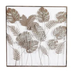 30" X 30" Metal Leaf Tall Cut-Out Wall Decor With Intricate Laser Cut Designs Green - Olivia & May -Home Decoration Store GUEST c6a9c495 4506 4008 acdf 2bb59d600ddd