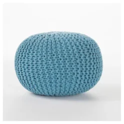 Moro Handcrafted Modern Cotton Pouf - Christopher Knight Home -Home Decoration Store GUEST c71ec956 57b4 4b95 99d4 ef68ded33d59