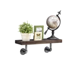 23.5" X 7.3" Industrial Pipe Wall Shelf - Danya B. -Home Decoration Store GUEST c7abb1c6 c93d 4f3b 8774 76c4a17f9d2e