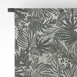Marta Barragan Camarasa Wild Abstract Jungle On Black Single Panel Sheer Window Curtain - Deny Designs -Home Decoration Store GUEST c7d6496b 115b 4835 b28e 41907a4bbc0b
