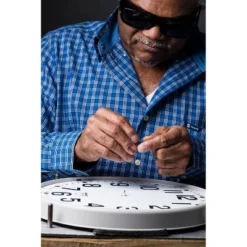 14.5" Vines And Dots Caliente Contemporary Body Quartz Movement Decorative Wall Clock Silver - The Chicago Lighthouse -Home Decoration Store GUEST c8e4d2a7 d174 4d1c a697 1397204988f5