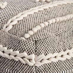 Sidney Street Pouf Black/Ivory - Anji Mountain -Home Decoration Store GUEST c9b47c81 43fd 4d05 9c76 fcb02df931a7