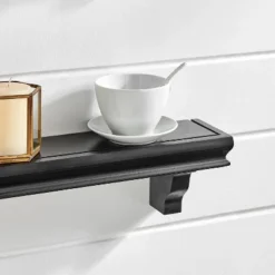 24" Set Of 2 Floating Wall Decor Display Ledge Shelves Black - Danya B. -Home Decoration Store GUEST c9df0fb5 0ac8 43c8 83af 7152e72599ab