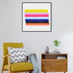 30" X 30" Linear Illusions III By Christine Essue Framed Canvas Wall Art Print - Amanti Art -Home Decoration Store GUEST c9e31e7d 7ac1 4577 af16 a26b737d87eb