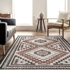 NuLOOM Leighton Machine Washable Southwestern Medallion Area Rug -Home Decoration Store GUEST c9ef9bda fe58 4d8f 994e 6bcaa1562c7b
