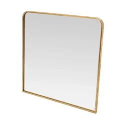 Metal Framed Wall Mirror Brass - 3R Studios -Home Decoration Store GUEST ca92d750 0dbf 44dc 81ff 0c2d81717259