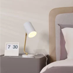 15" Novogratz X Globe Athena White Desk Lamp - Globe Electric -Home Decoration Store GUEST ccf4f9be 2e1b 4f9d b660 52adf1c0624b