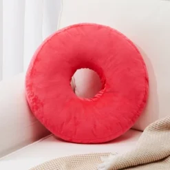Cheer Collection 16" Round Donut Shaped Throw Pillow -Home Decoration Store GUEST ce3f58ee 2dc6 4450 8081 f7f41d3ba33e