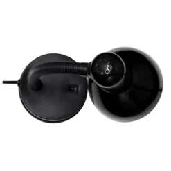 14.25" Traditional Fundamental Metal Desk Task Lamp And Bowl Shaped Shade With Flexi Gooseneck Black - Creekwood Home -Home Decoration Store GUEST ce9ca86c bdc3 40d1 b3f8 246c7a937544