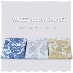 Trinity Paisley Floral Kitchen Tier Curtains For Bathroom Cafe Bedroom -Home Decoration Store GUEST d07f3c18 b698 4ef0 abec bced15529020