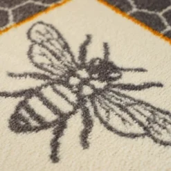 2'x3' ColorStar Bee Hex Door Mat Gray - Bungalow Flooring -Home Decoration Store GUEST d230b844 f420 455c 84a9 ab26ce9f264b