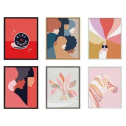 18" X 24" Sylvie We Persist Earthy Framed Canvas Wall Art By Dominique Vari Natural - Kate And Laurel -Home Decoration Store GUEST d2f059e1 6300 4222 8c80 a736f0684b7e