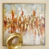Canvas Abstract Framed Wall Art With Gold Frame Gold - Olivia & May -Home Decoration Store GUEST d4edf16b 78f1 41ec be29 24f43f2b4e35