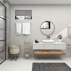 Contemporary Metal Wall Mirror Silver - Olivia & May -Home Decoration Store GUEST d7d8343d 6752 4dda ab1d 03f315cd325f