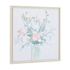 Canvas Floral Bouquet Framed Wall Art With Tan Frame - Olivia & May -Home Decoration Store GUEST d85aa826 289a 423e aa63 4f5f30474375
