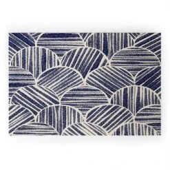 Alisa Galitsyna Navy Blue Striped Pattern Welcome Mat - Society6 -Home Decoration Store GUEST d868c921 b238 4bfc be8b 78bad8b65150