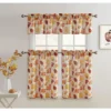 Kate Aurora Autumn Fall Harvest Scattered Leaves 3 Piece Rod Pocket Cafe Kitchen Curtain Tier & Valance Set -Home Decoration Store GUEST d99cb2f7 aa77 49df a1cb 32fd87cb7f88