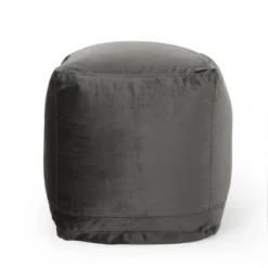 Caney Modern Velveteen Cube Pouf - Christopher Knight Home -Home Decoration Store GUEST dad559f9 3f03 4f1a 9520 acef0818bec6