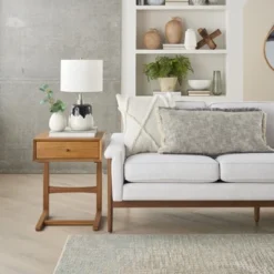 18" Black/White Abstract Splash Ceramic Table Lamp - Nourison -Home Decoration Store GUEST dcbd37b2 596c 4120 9226 2b97c8362132