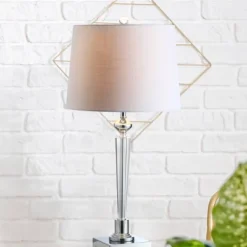 28.25" Crystal Foster Table Lamp (Includes LED Light Bulb) Clear - Jonathan Y -Home Decoration Store GUEST ddb28859 b521 4386 aa03 e976aabc459b