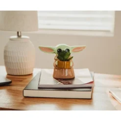 Silver Buffalo Star Wars: The Mandalorian Grogu Ceramic 4 Inch Mini Planter With Artificial Succulent -Home Decoration Store GUEST de73e8f7 c652 40fb a662 60a793e4187d