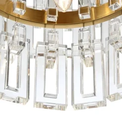 Vienna Full Spectrum Luxum Burnished Brass Chandelier 18 3/4" Wide Modern Tiered Crystal 6-Light Fixture For Dining Room House Foyer Kitchen Island -Home Decoration Store GUEST ded4f993 e990 4abd ad44 17b4c60e5dcb